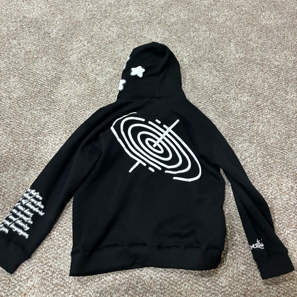 Black puff print full zip - Picture 2 of 4